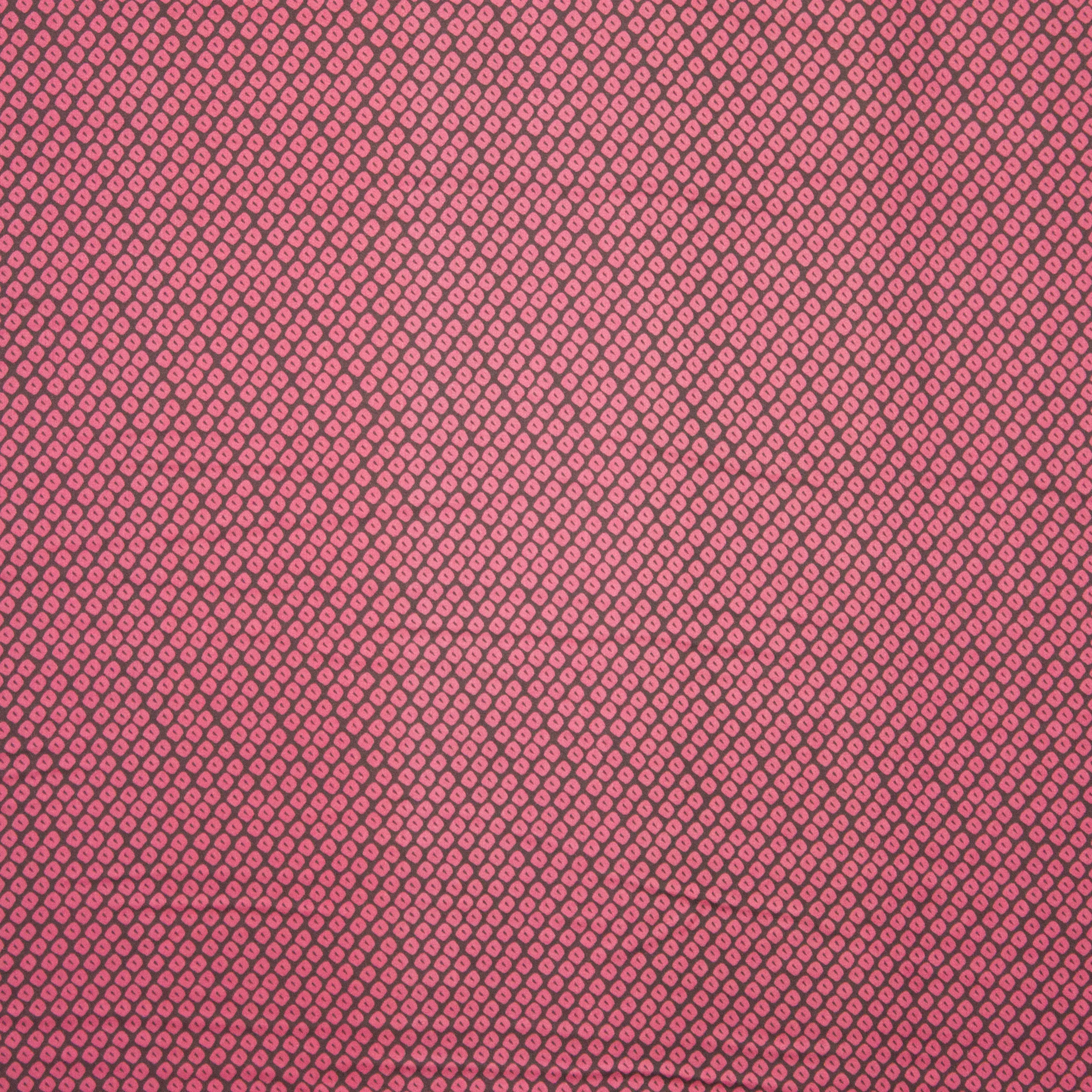 Viscose satijn roze print
