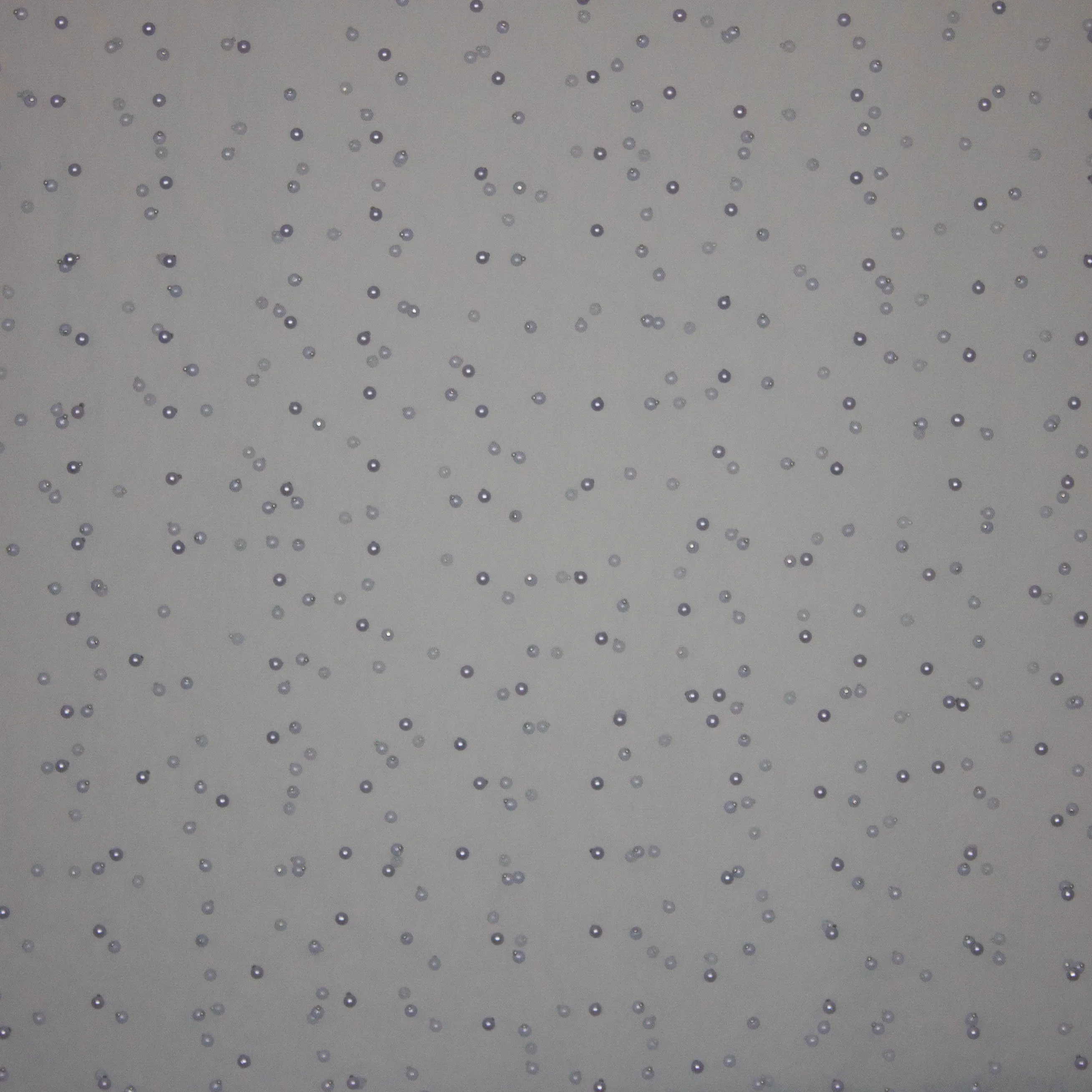 fijne tule met pareltjes lichtblauw - B*Trendy