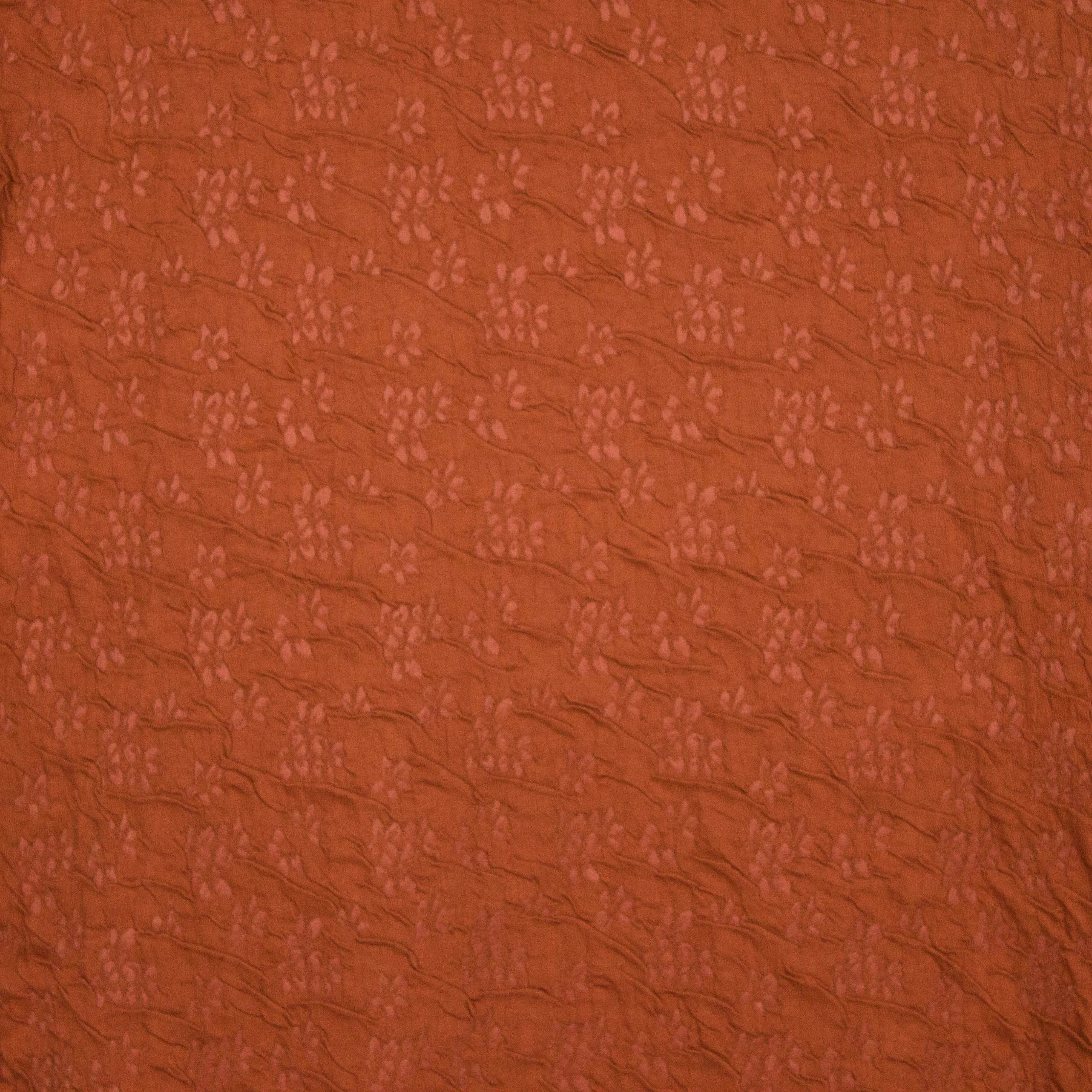 Viscosestructuurtricot roest
