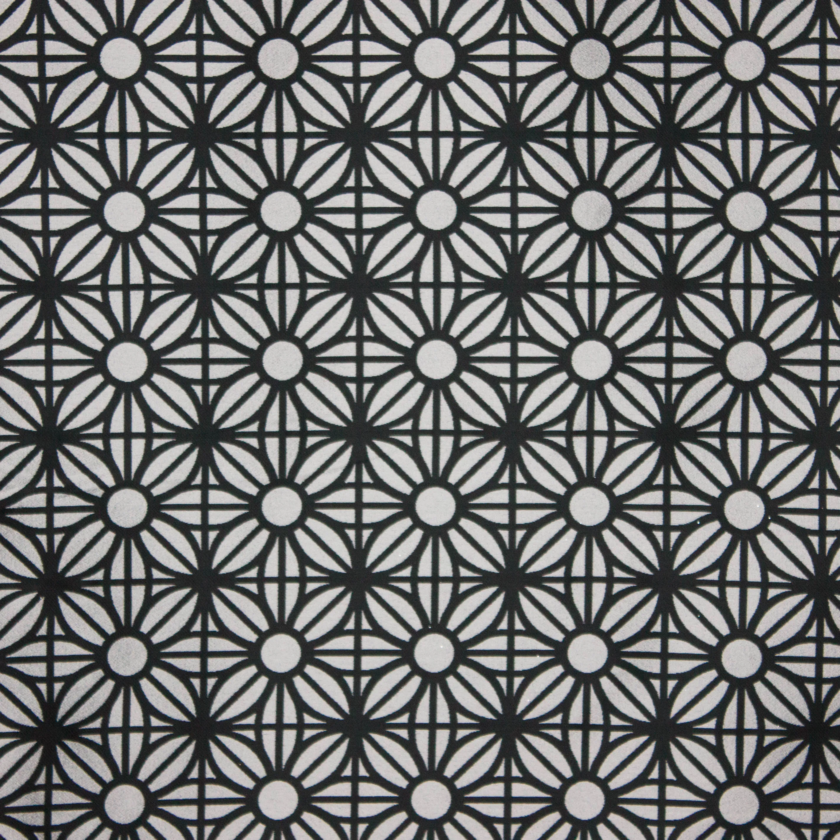 jacquard zilver bloem