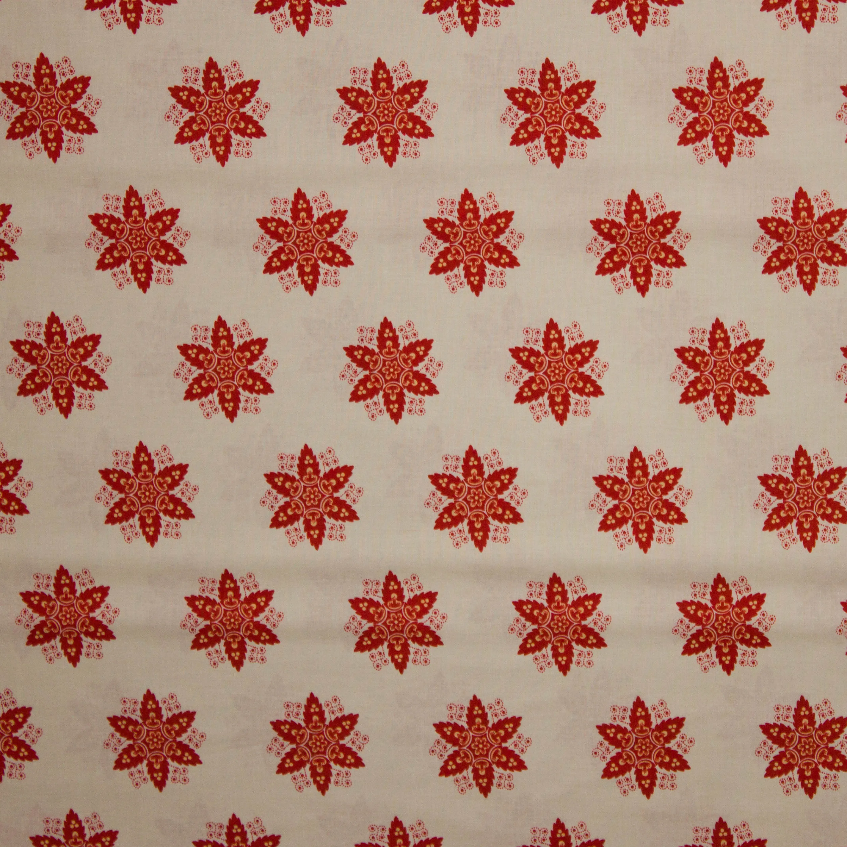 Katoen kerstster rood