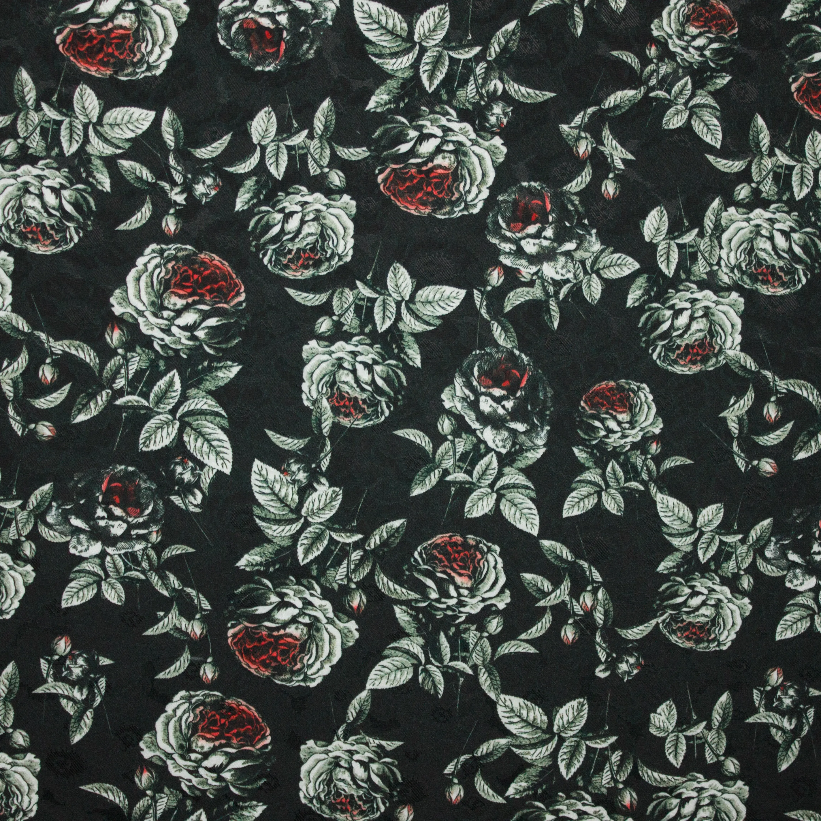 Jacquard met bloemenmotief