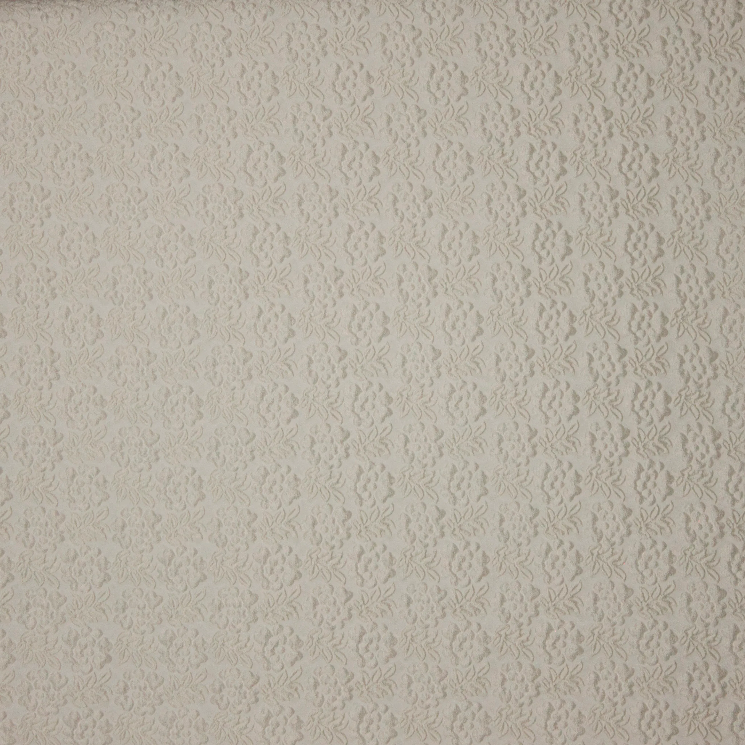 Jacquard ecru met bloemen