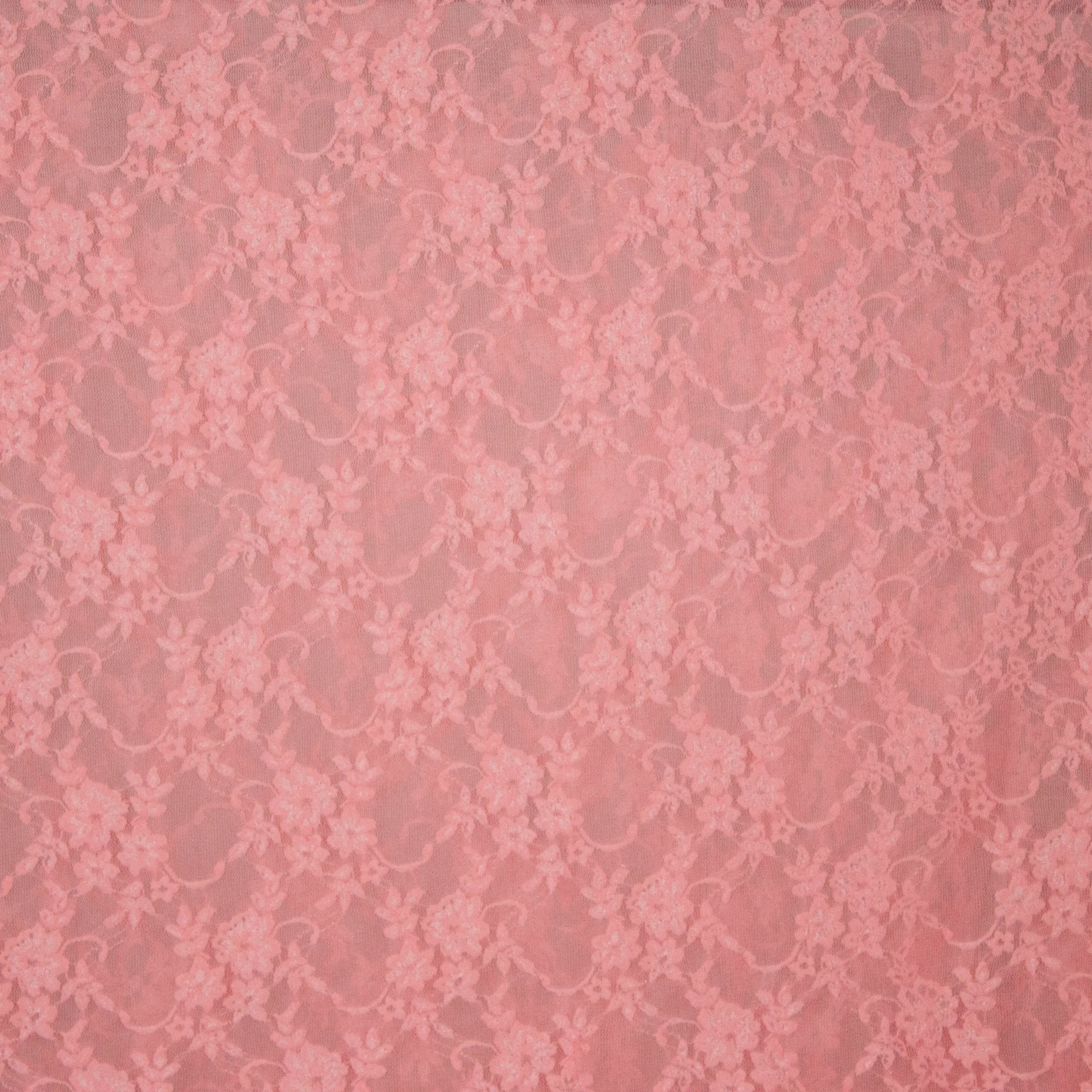 Kant roze met bloemen