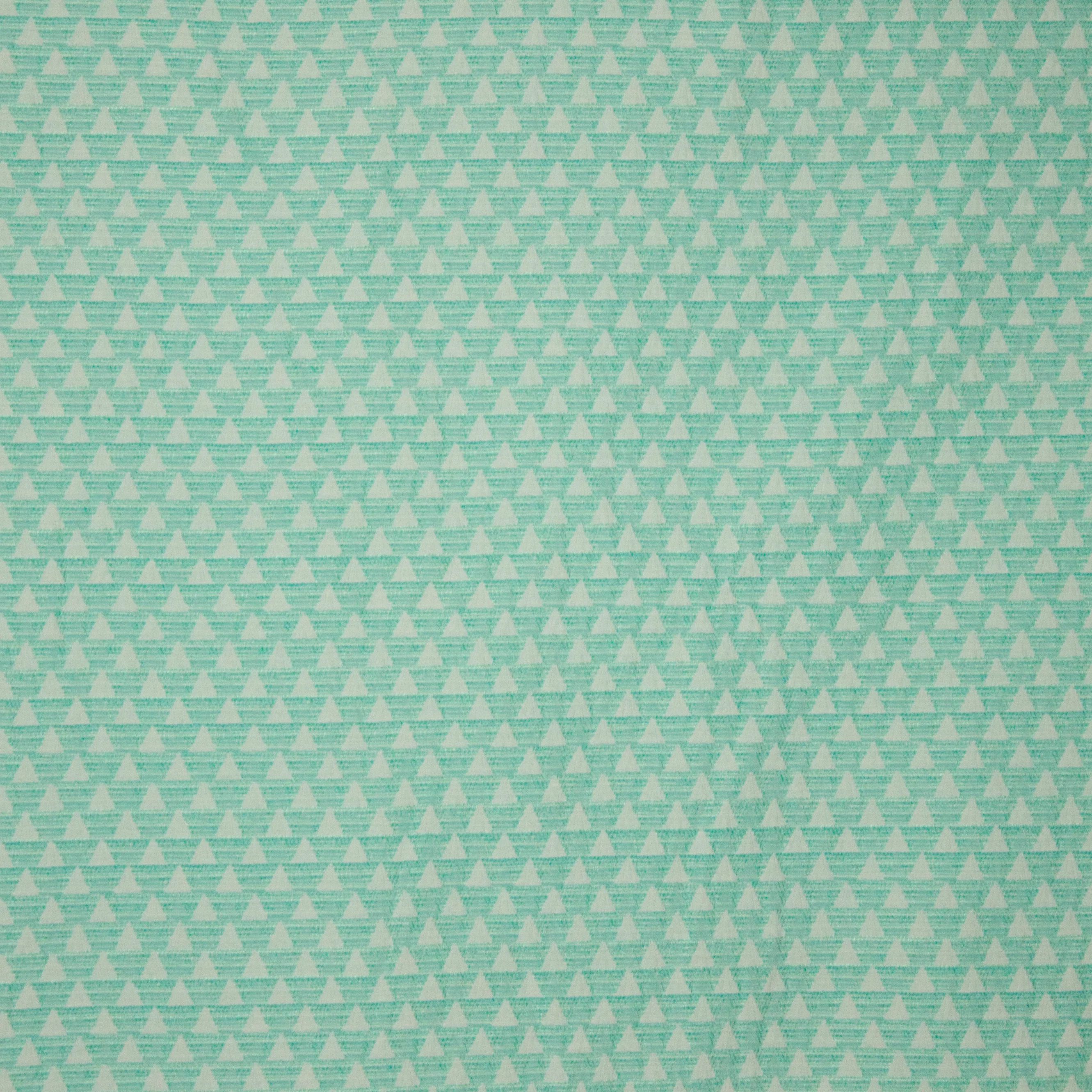 Jacquard muntgroen met driehoekjes