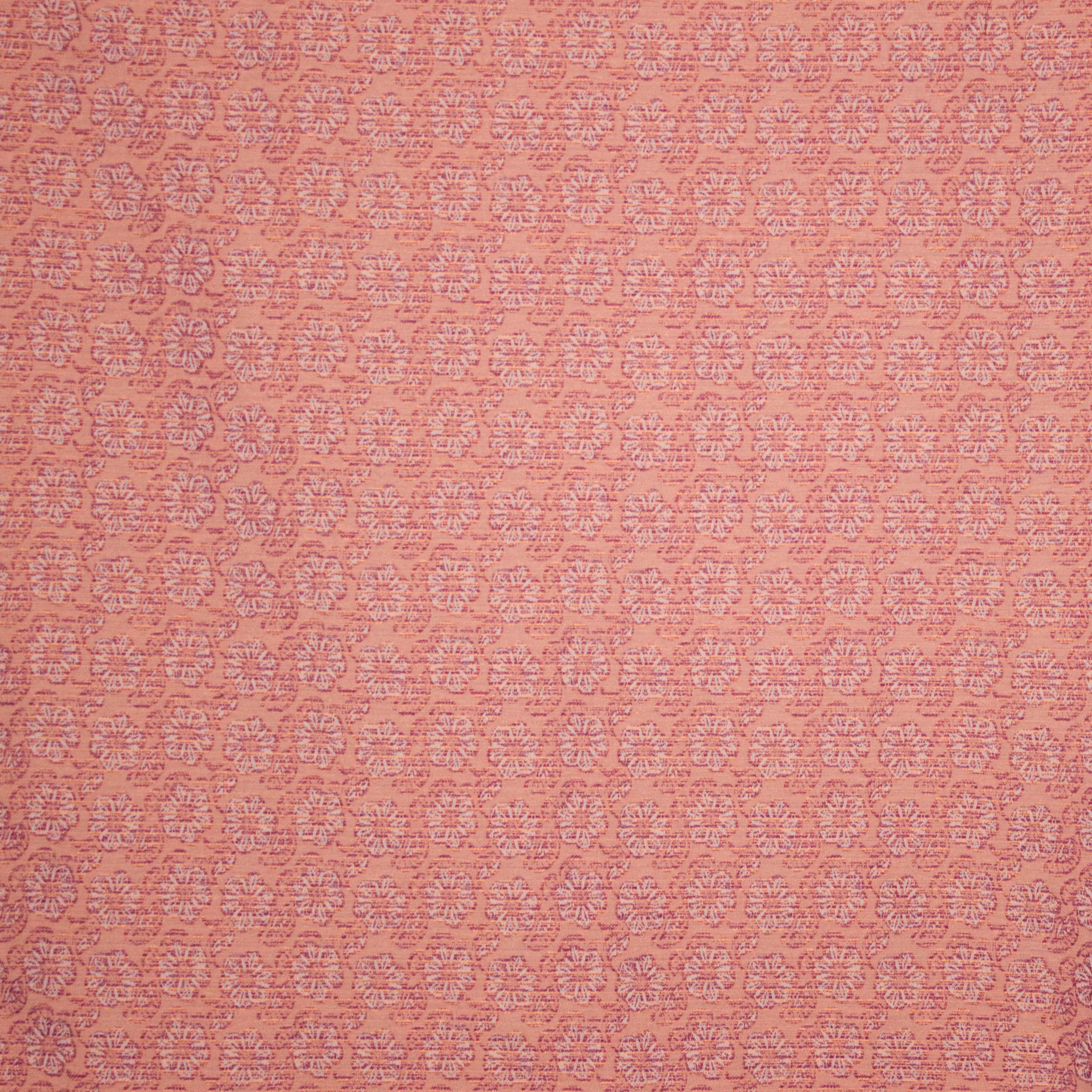 Fijne jacquard zalmroze