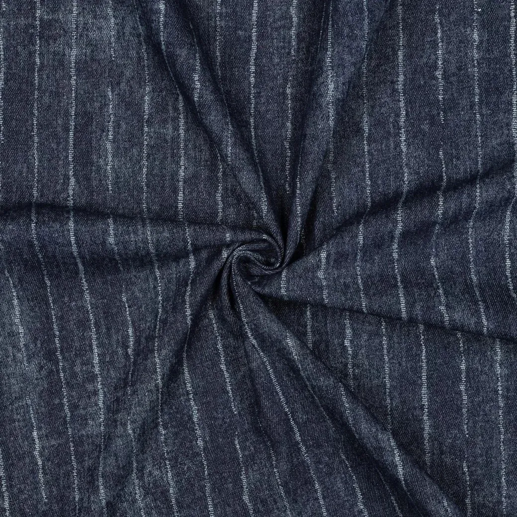 Denim donkerblauw met strepen - Poppy