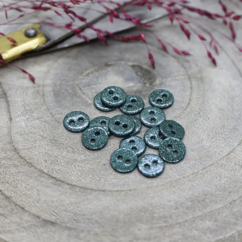 Knoopjes 9 mm 'Glitter-cactus' - Atelier Brunette