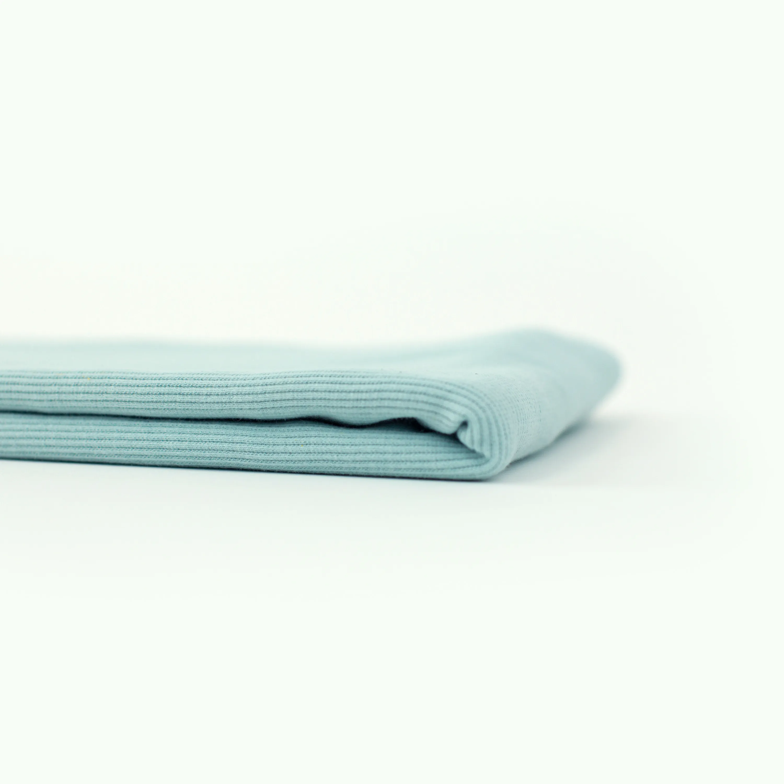 Geribbelde boordstof 'Canal Blue' - See you at six