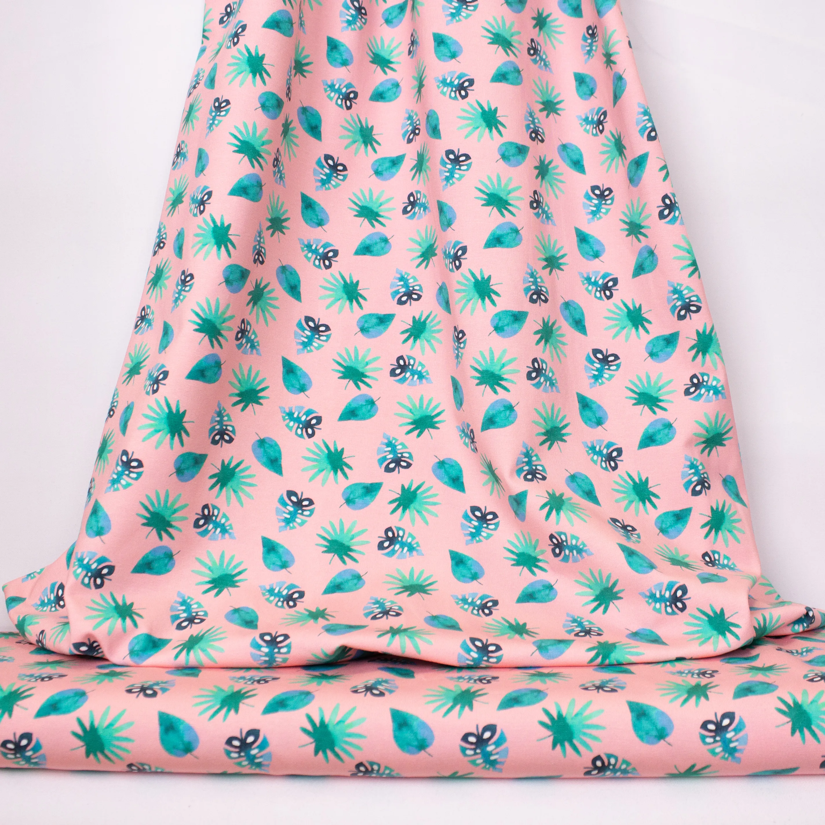 Roze Tricot met Bladeren