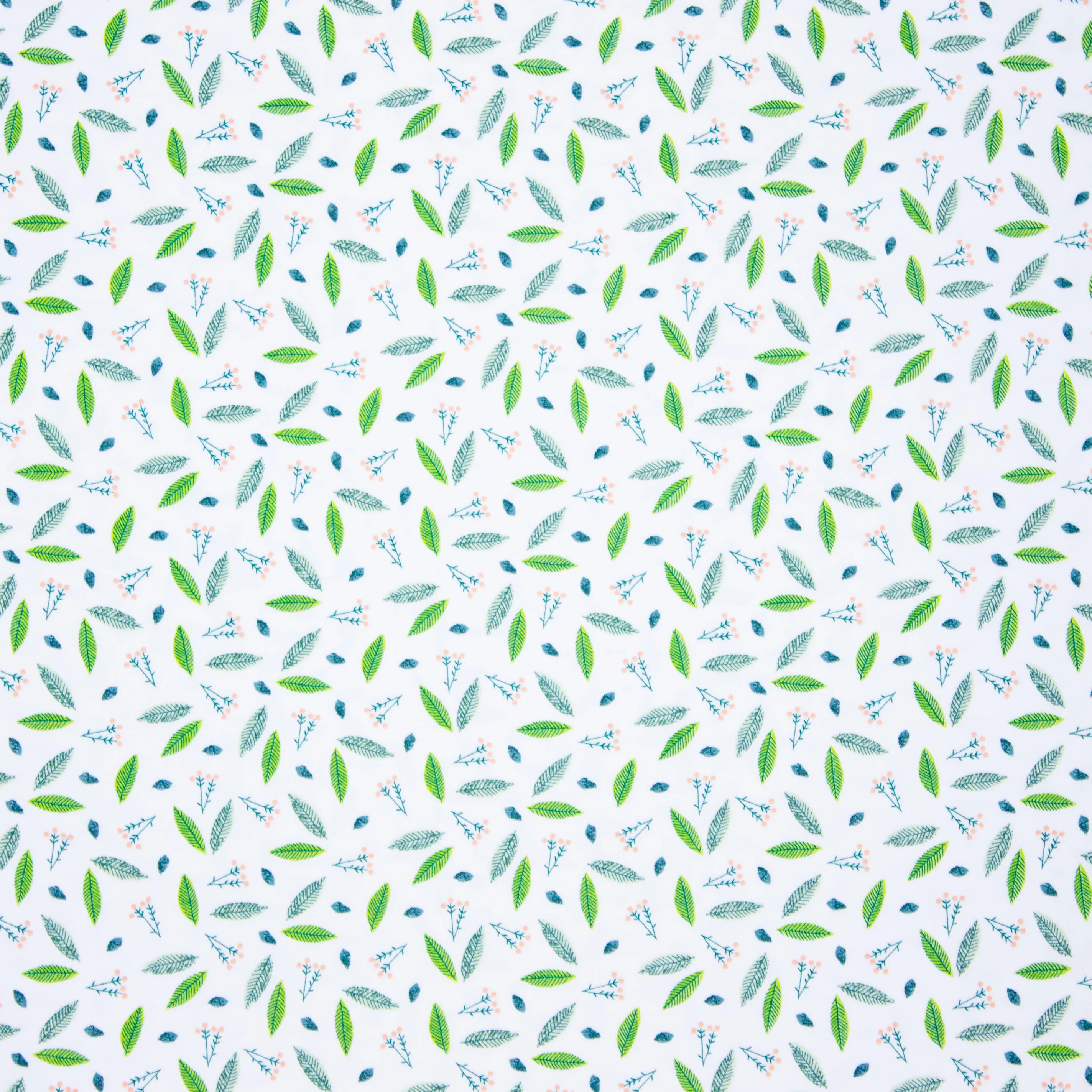 Tricot met groene blaadjes