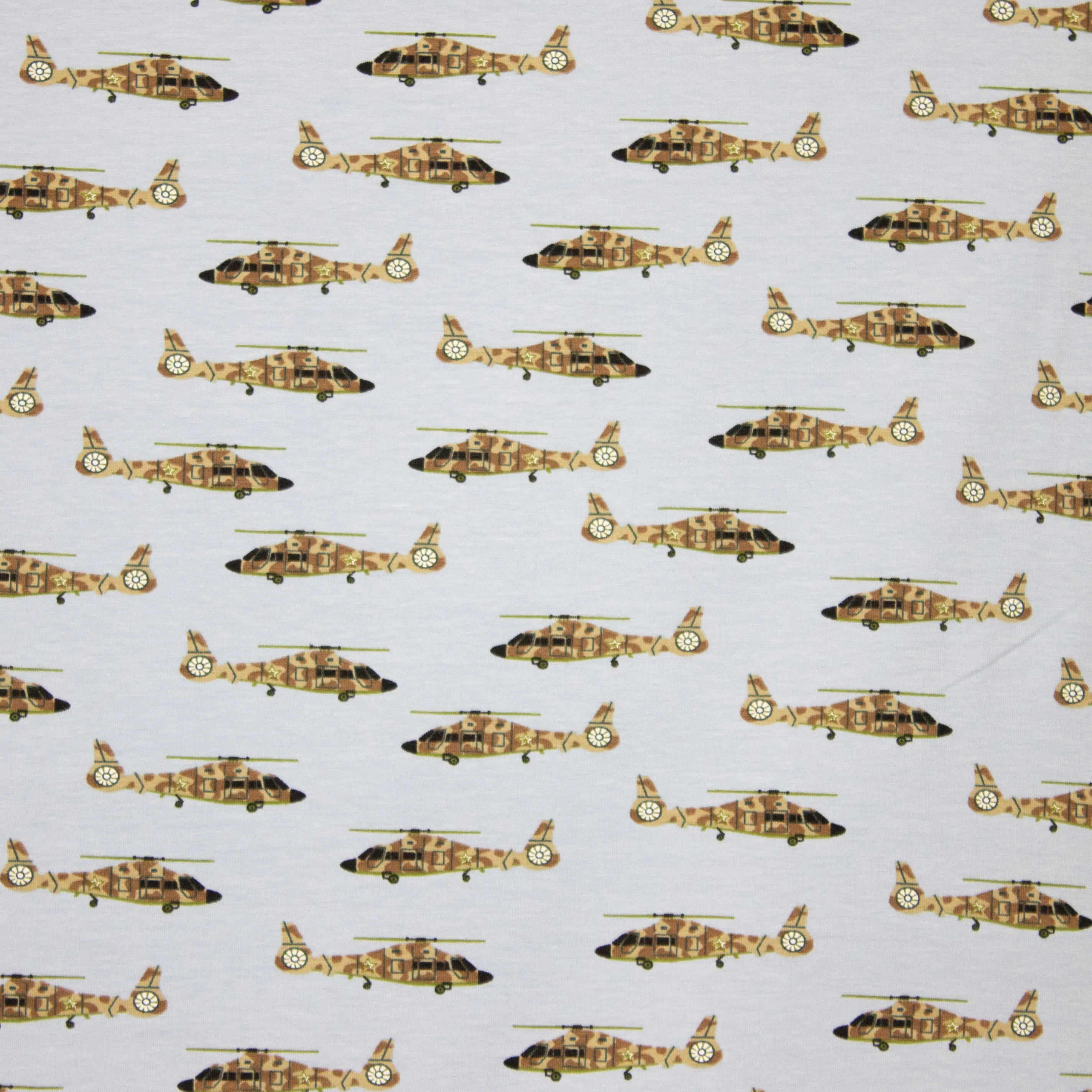 Lichtblauwe tricot met helicopters