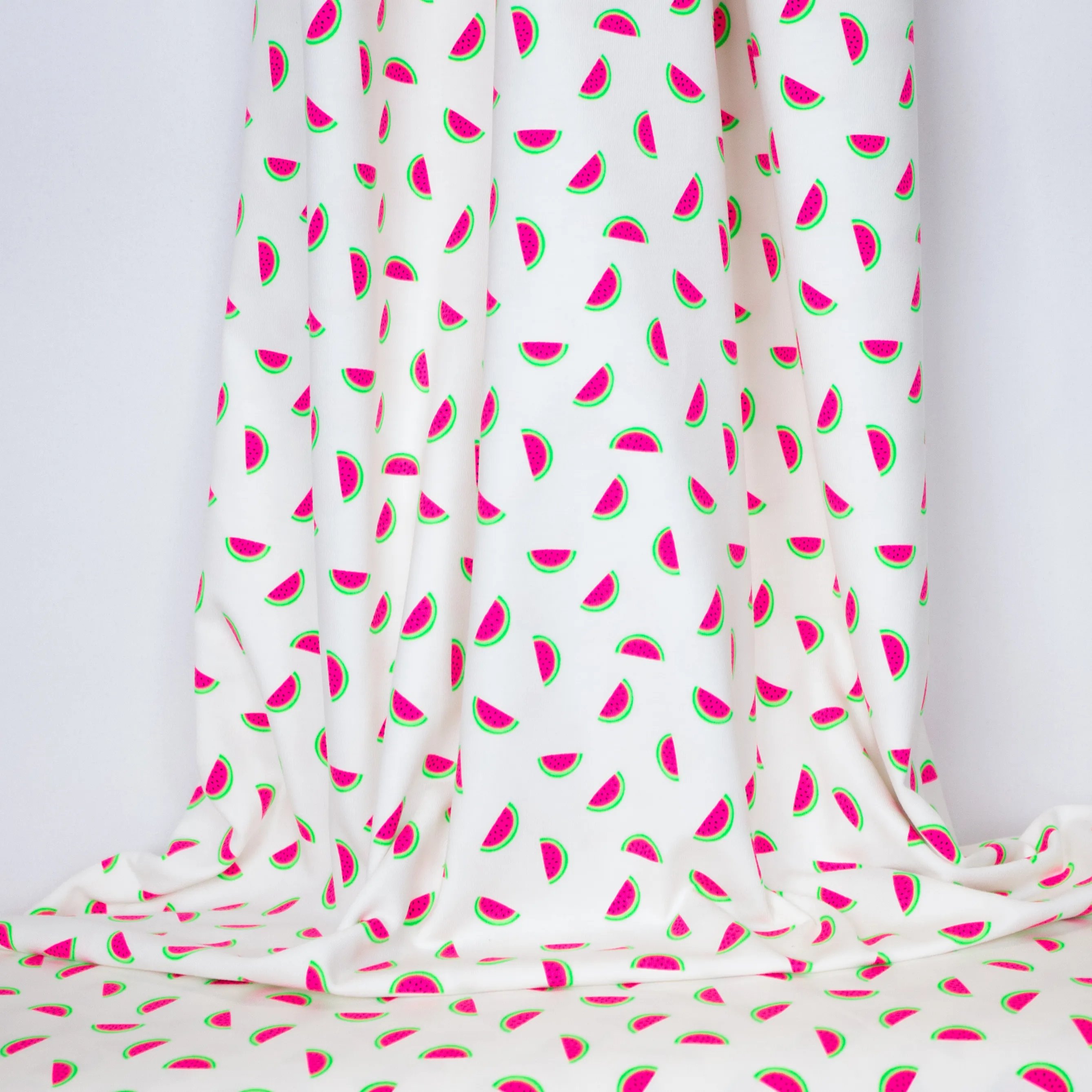 Witte tricot met watermeloenen