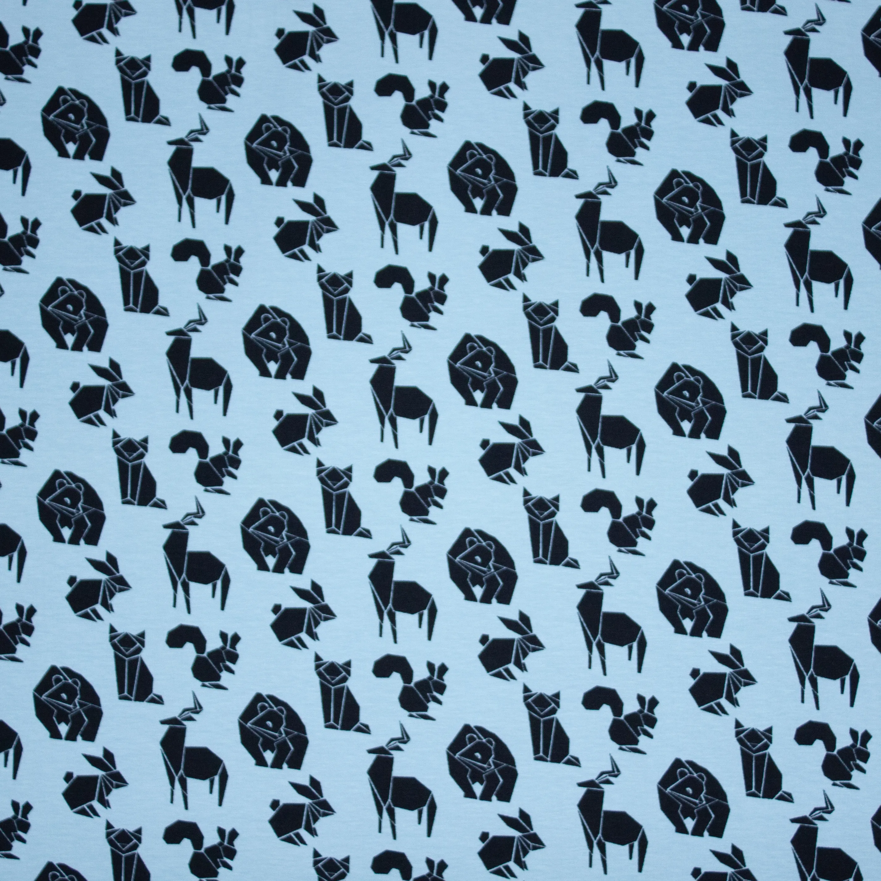 Blauwe Tricot met Dieren Motief