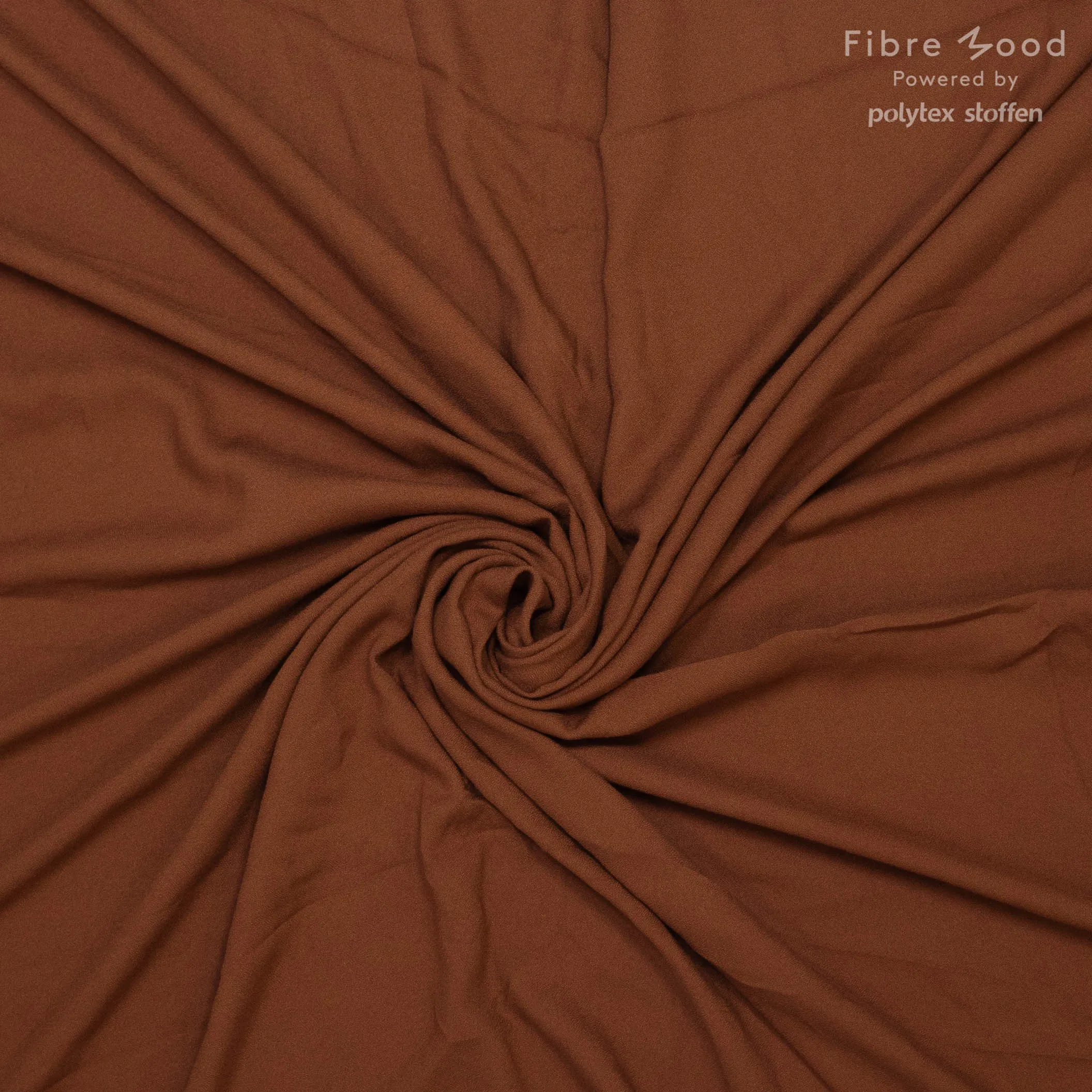 Bruine viscose crêpe - Fibre Mood