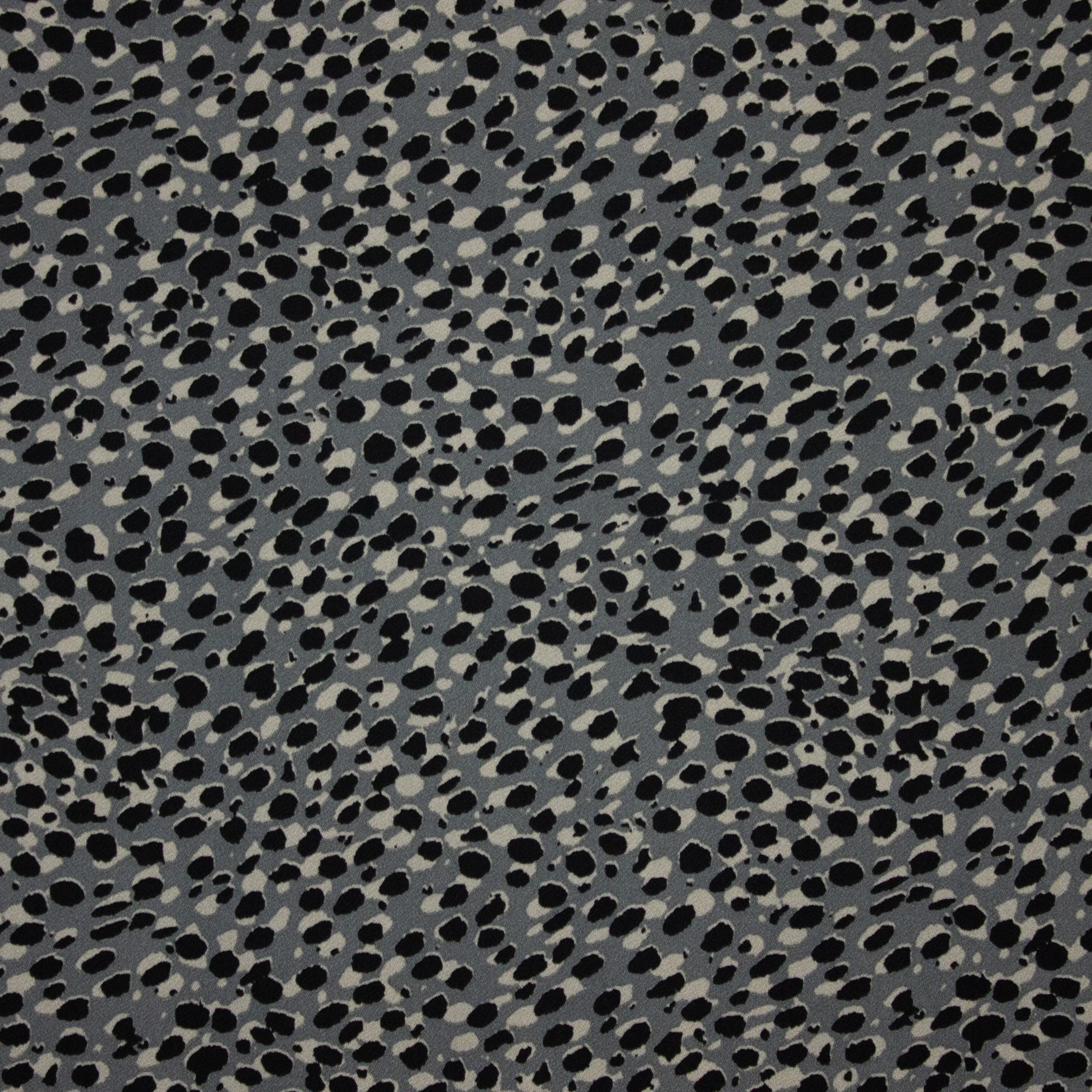 Grijze polyester tricot met vlekjes - My Image
