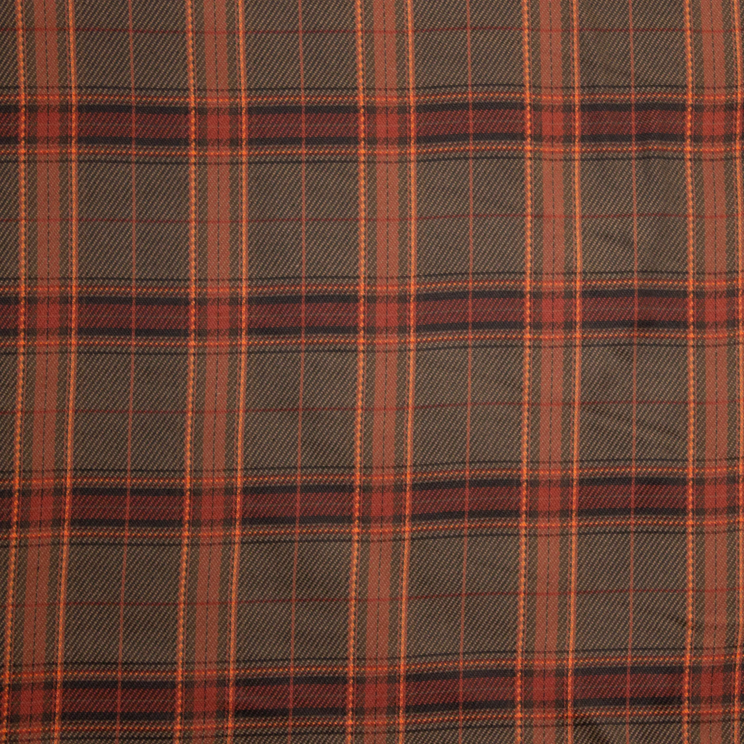 Geweven polyester / viscose mengeling met ruiten