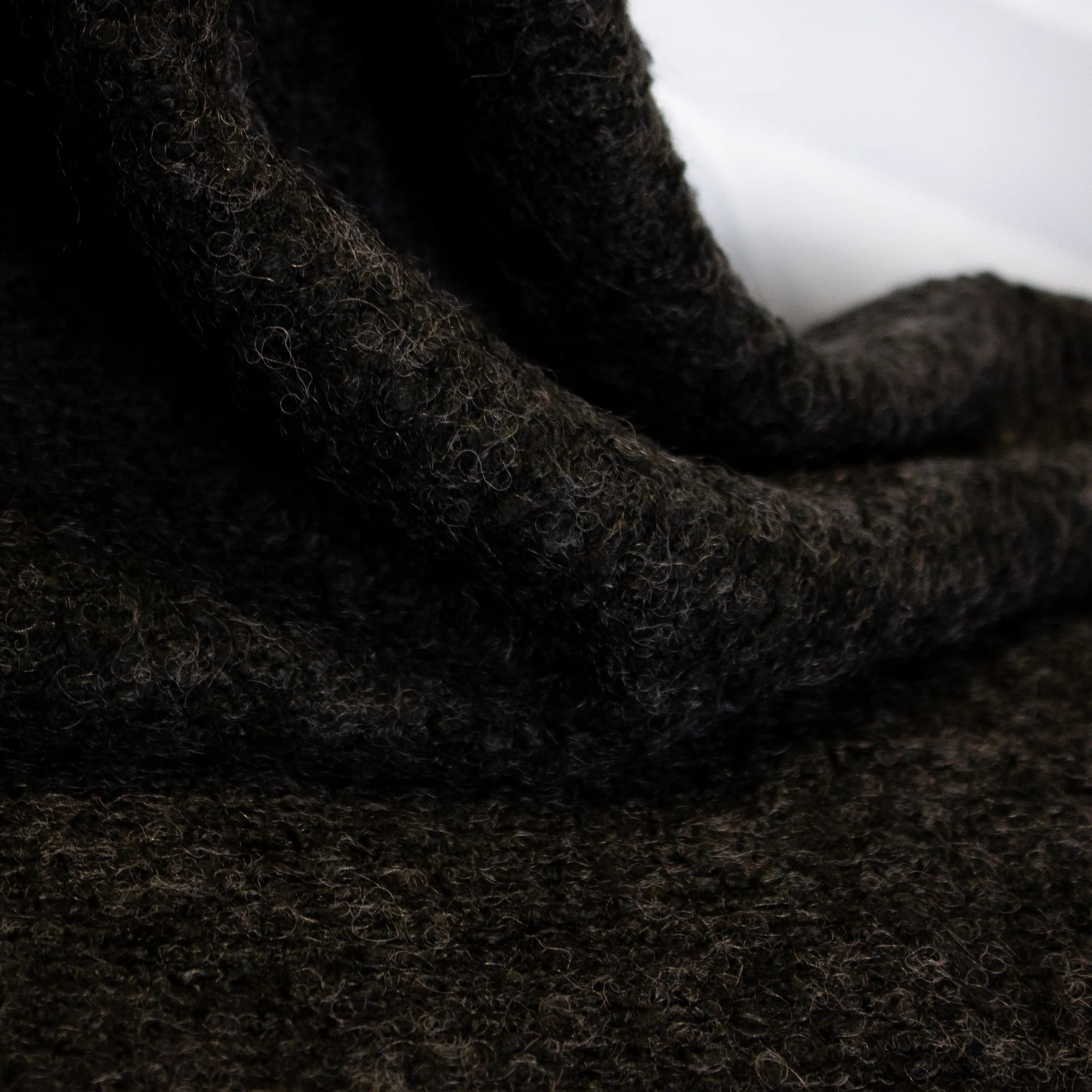 Zwarte Bouclé