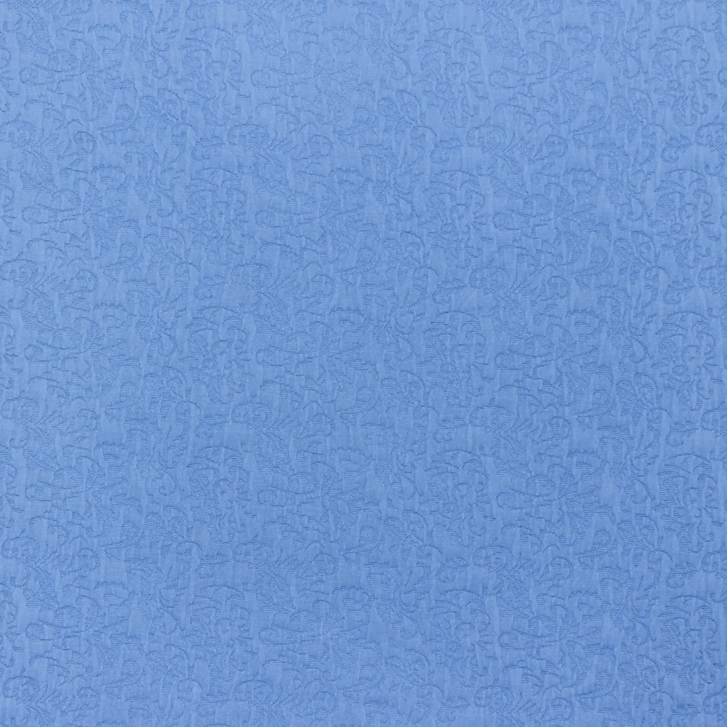 Rekbare polyester jacquard blauw