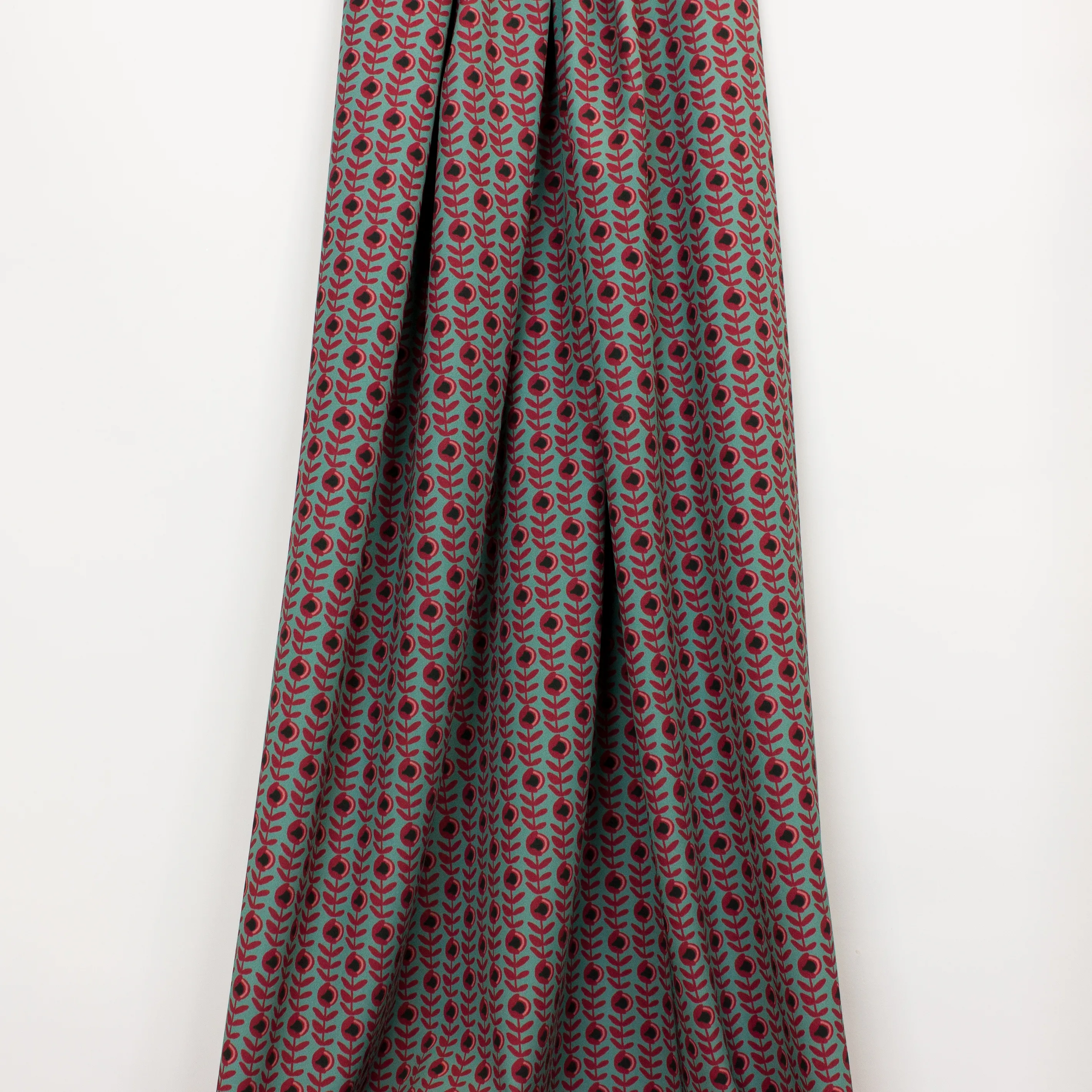 Polyester Tricot met Bloemen Patroon