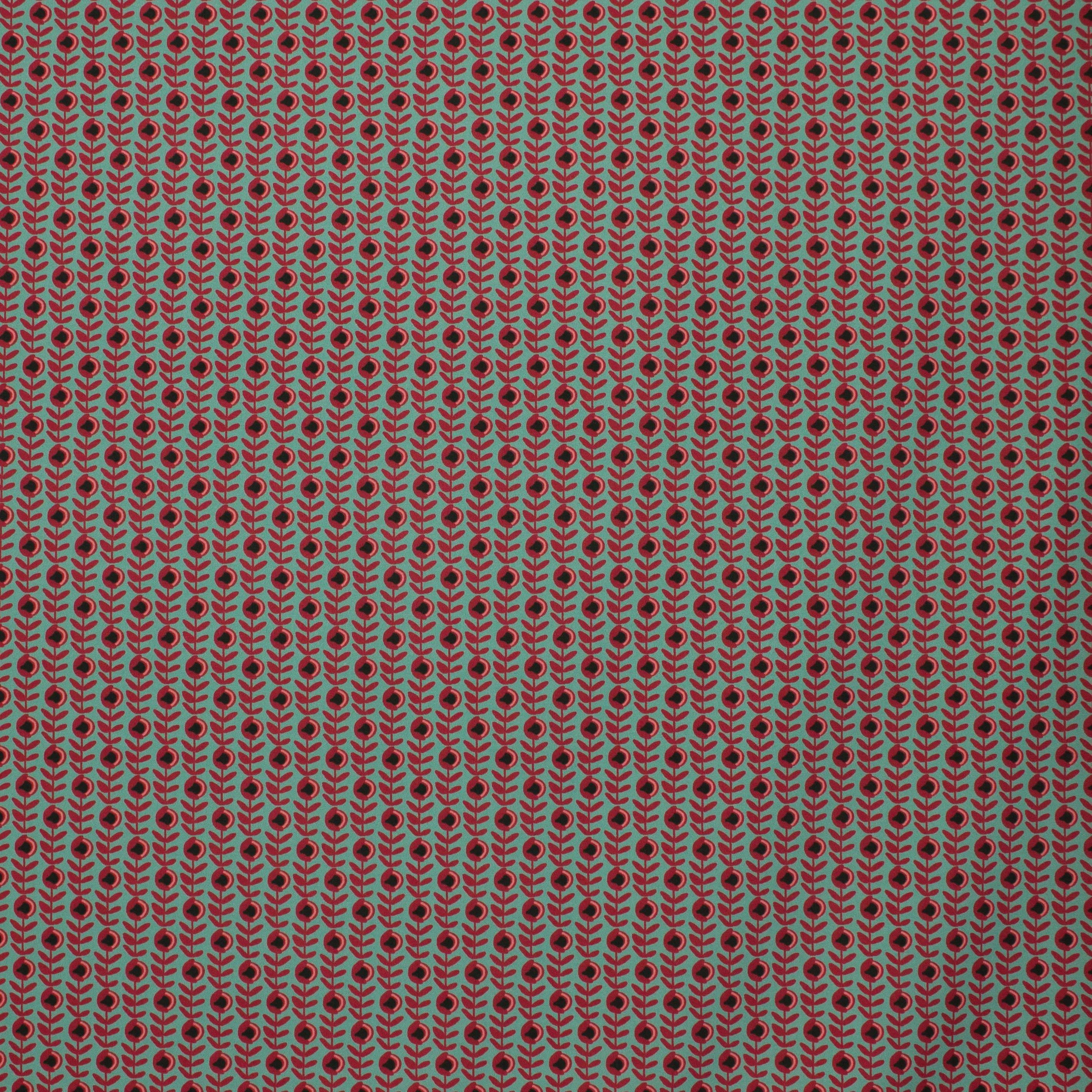 Polyester Tricot met Bloemen Patroon