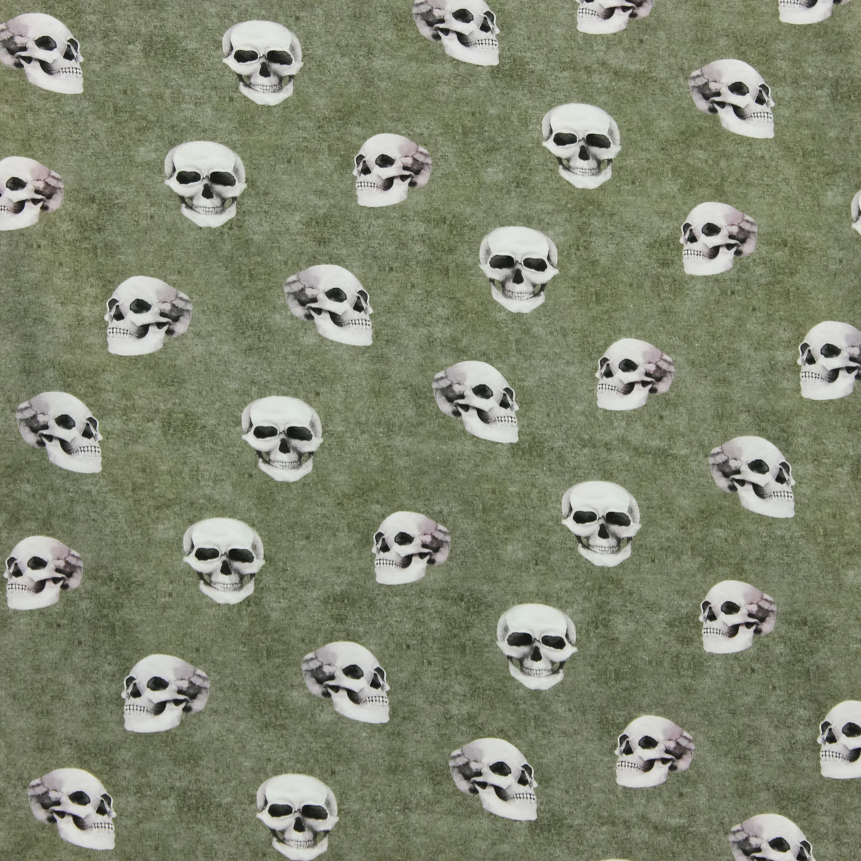 Groene Tricot Skulls - Poppy