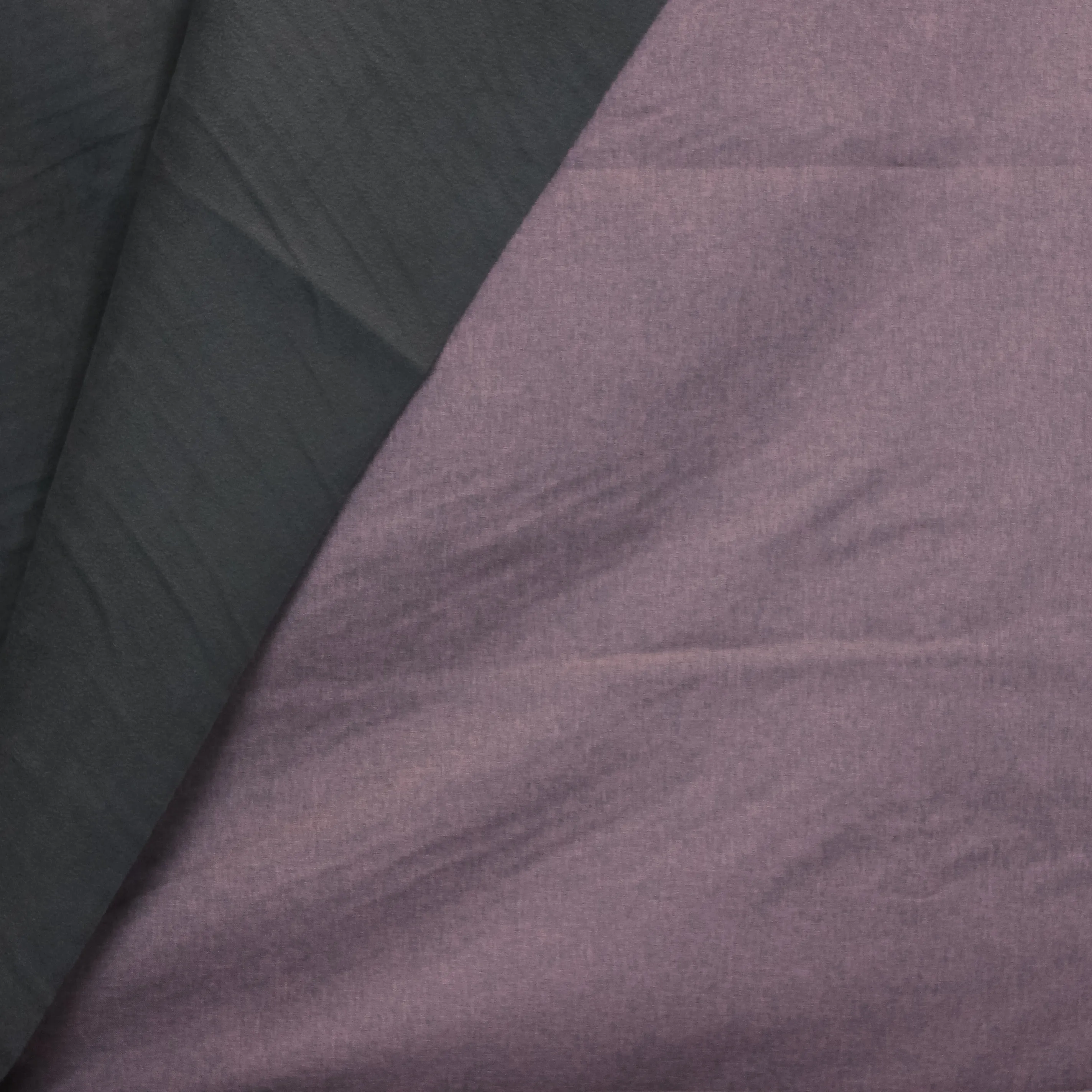 Lila gemêleerde softshell met grijze fleece achterkant