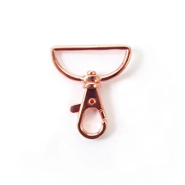 Musketonhaak - rosé goud / koper - 32 mm