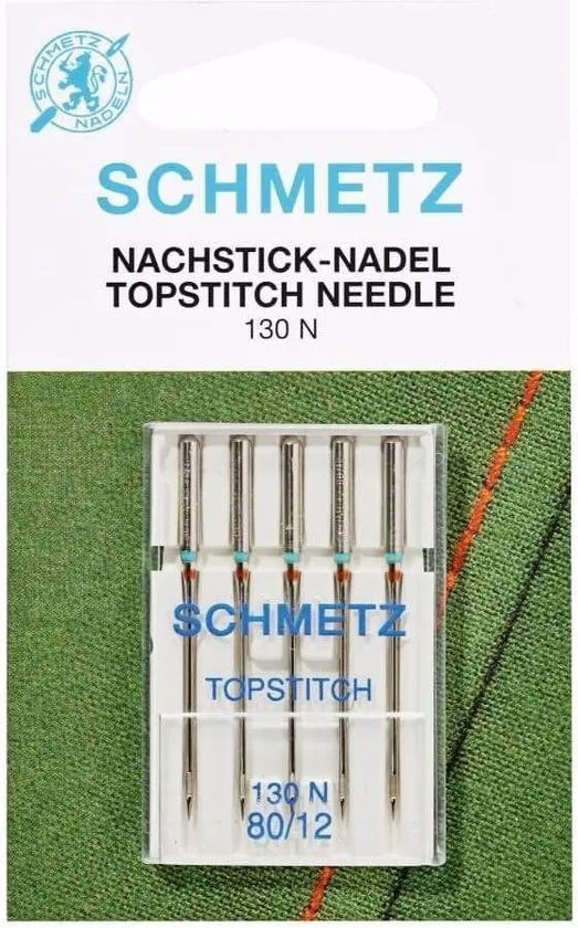 Topstitch naalden - 80/12 - 5 stuks - Schmetz