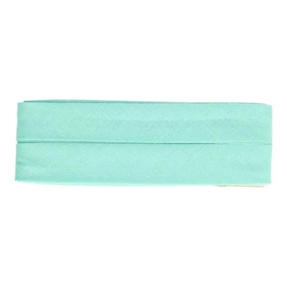 Biais - katoen 2 cm x 5 m - turquoise