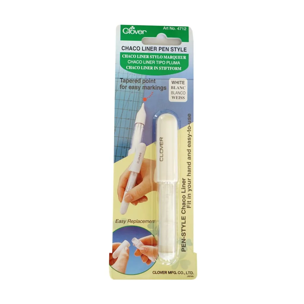 Kalk markeerpen wit (chaco liner pen white) - Clover