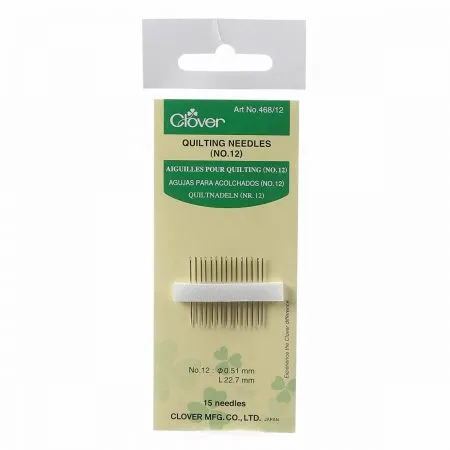 Quilt naalden - Quilting needles nr.12 - Clover