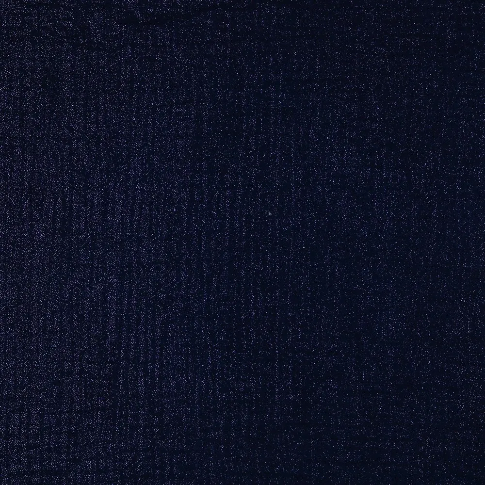 Donker blauwe double gauze met glitter - Poppy