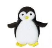 Applicatie - pinguïn - 5 x 5 cm