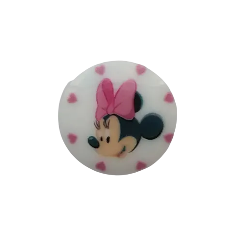 Knoop Minnie Mouse - 15 mm