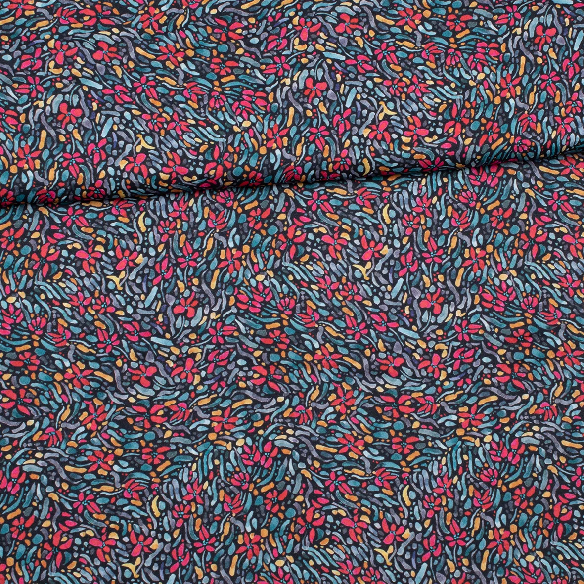 Viscose met kleurrijk motief - Burda Collectie Lente-Zomer 2022