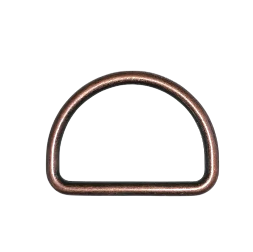 D ring - oud koper - 30 mm