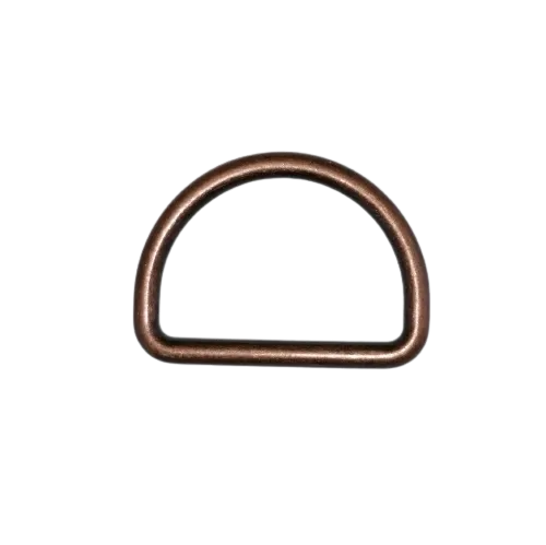 D ring - oud koper - 25 mm