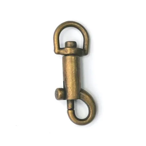 Musketonhaak - brons - 10 mm