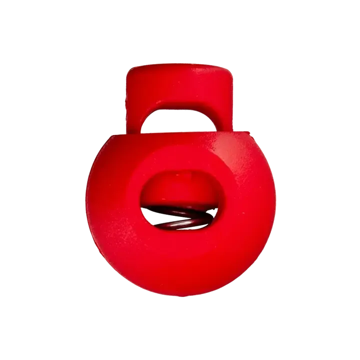 Koordstopper plastic rond 20 mm - rood