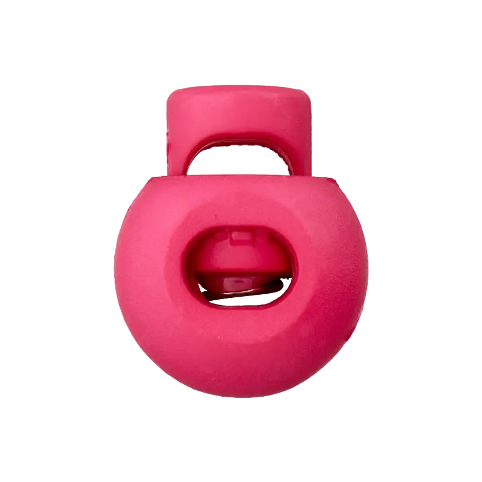 Koordstopper plastic rond 20 mm - fuchsia roze