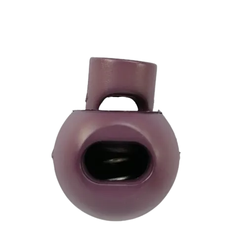Koordstopper plastic rond 20 mm - paars / aubergine