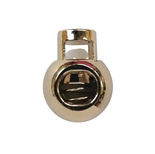Koordstopper metaal rond 20 mm - goud