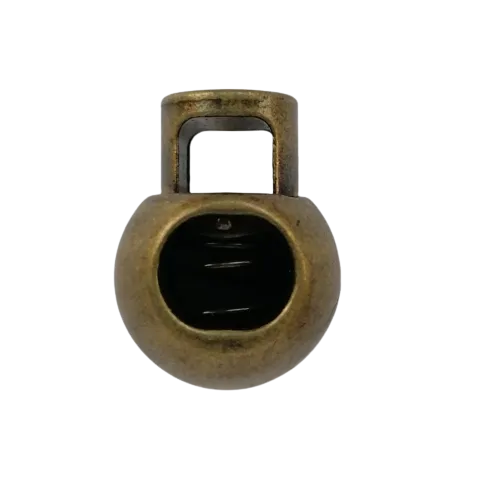 Koordstopper metaal rond 20 mm - brons