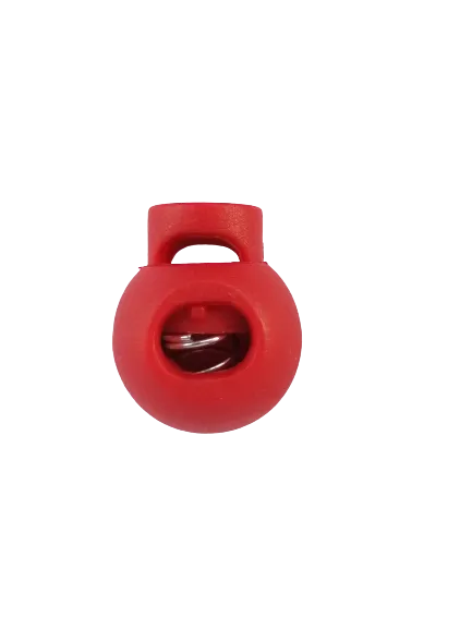 Koordstopper plastic rond 15 mm - rood