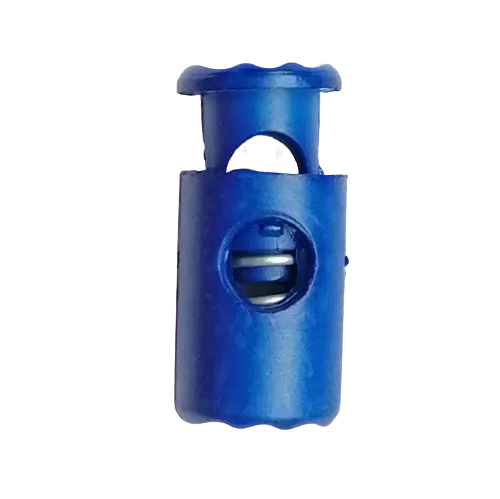 Koordstopper plastic cilinder 20 mm - blauw