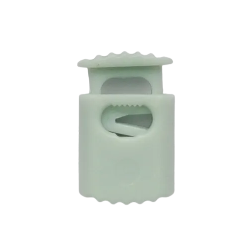 Koordstopper plastic met ribbels 20 mm - grijs