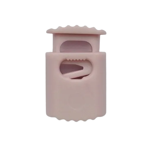 Koordstopper plastic met ribbels 20 mm - lila