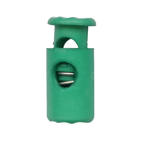 Koordstopper plastic cilinder 20 mm - groen
