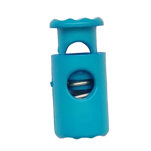 Koordstopper plastic cilinder 20 mm - turquoise